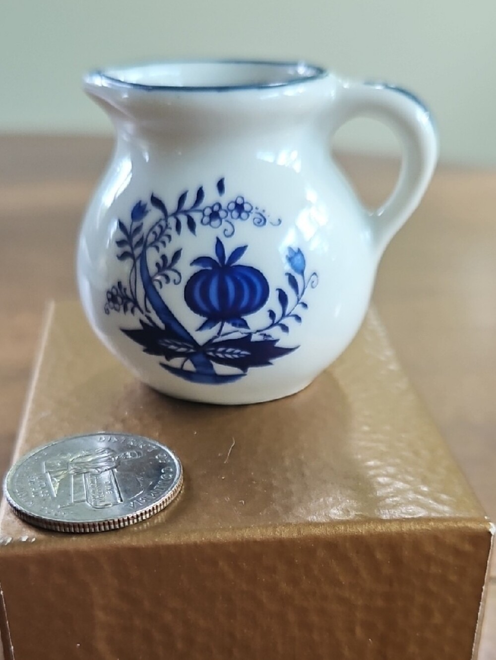 Peuffer Porcelain Blue and White Mini Pitcher